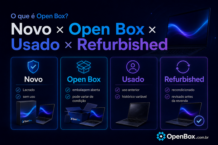 O que é Open Box? Entenda como funciona antes de comprar 3 NOVO USADO OPENBOX 1