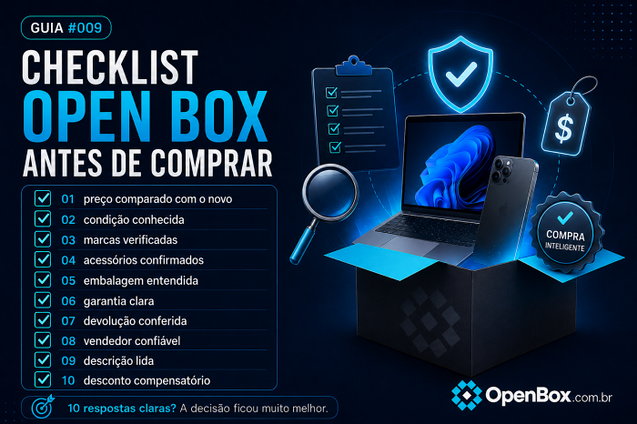 Como comprar Open Box com segurança? Checklist completo antes da compra 4 Checklist openbox antes da compra 1