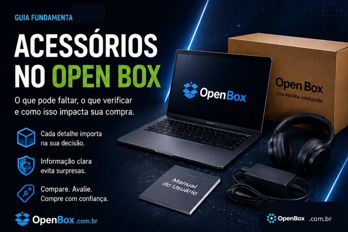 open box vem com todos os acessórios
