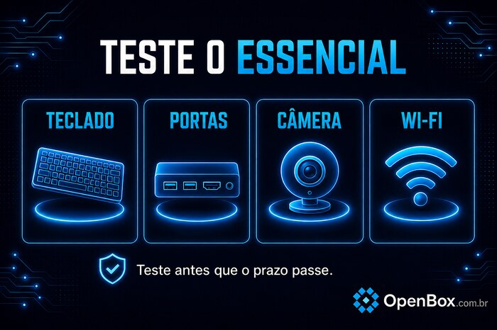 Notebook Open Box vale a pena? Veja o que conferir 3 notebook open box testes essenciais